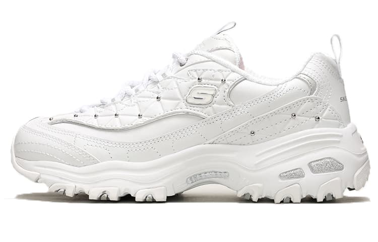Skechers D'Lites Glamour Feels Low/Dad Gs White