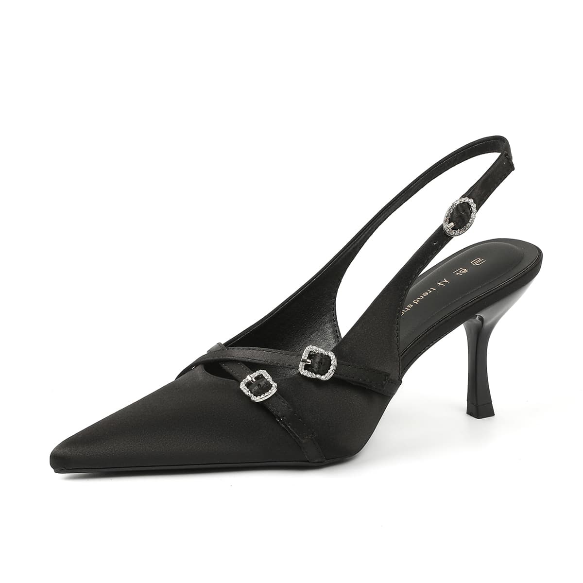 WALIBU Slim Heel 7cm Black