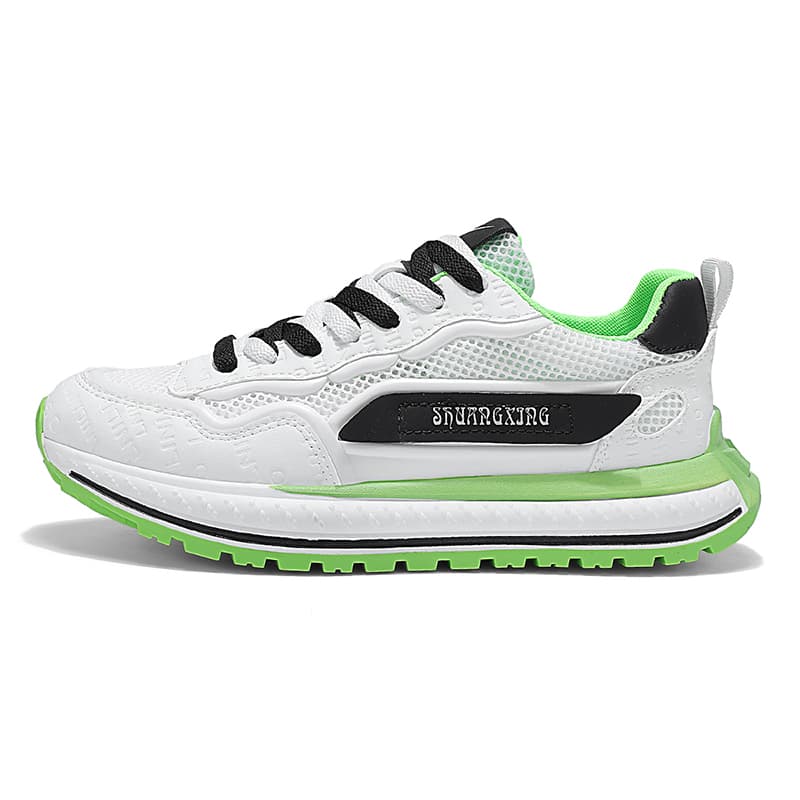 Binary Height Increasing Breathable Chunky White Green White Green