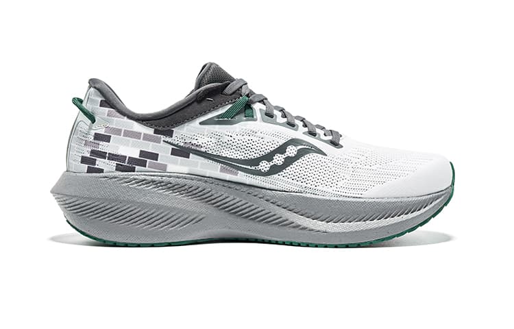 Saucony Triumph 21 Lowtop City Commuting Gray Green