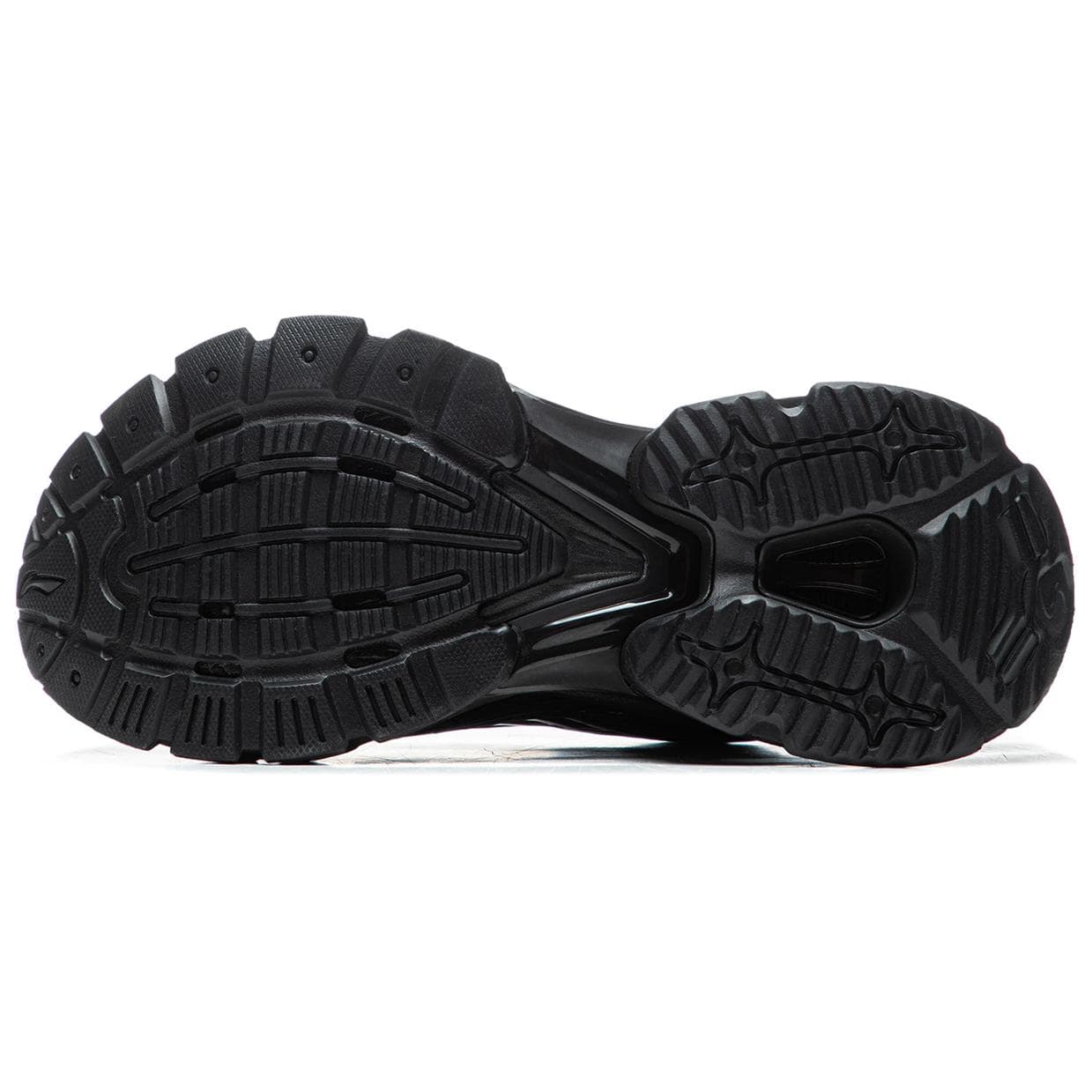 Li Ning Rubber Sole Closed Toe Slippers Black