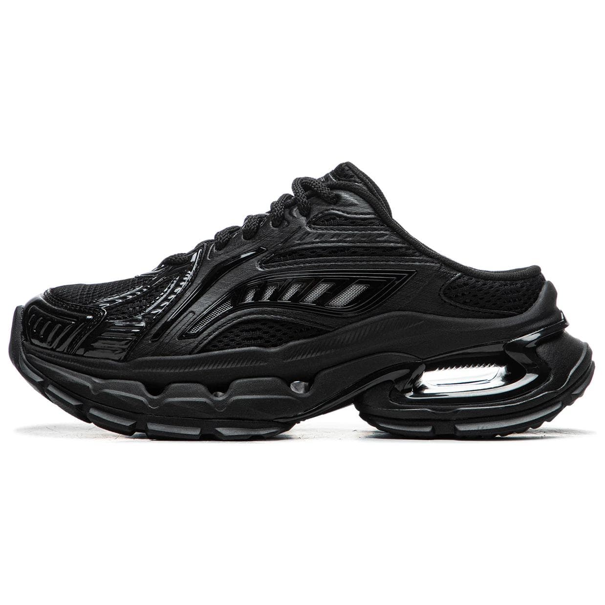 Li Ning Rubber Sole Closed Toe Slippers Black