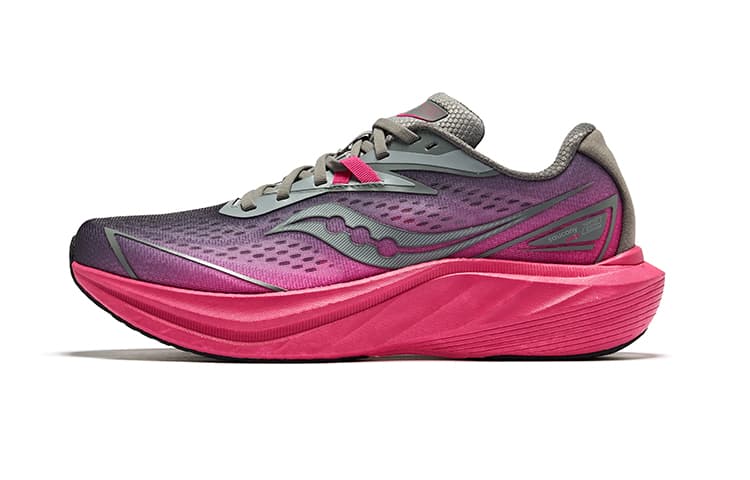 Saucony SLAY 2 Mesh Breathable Marathon Long Distance Racing Gray Red
