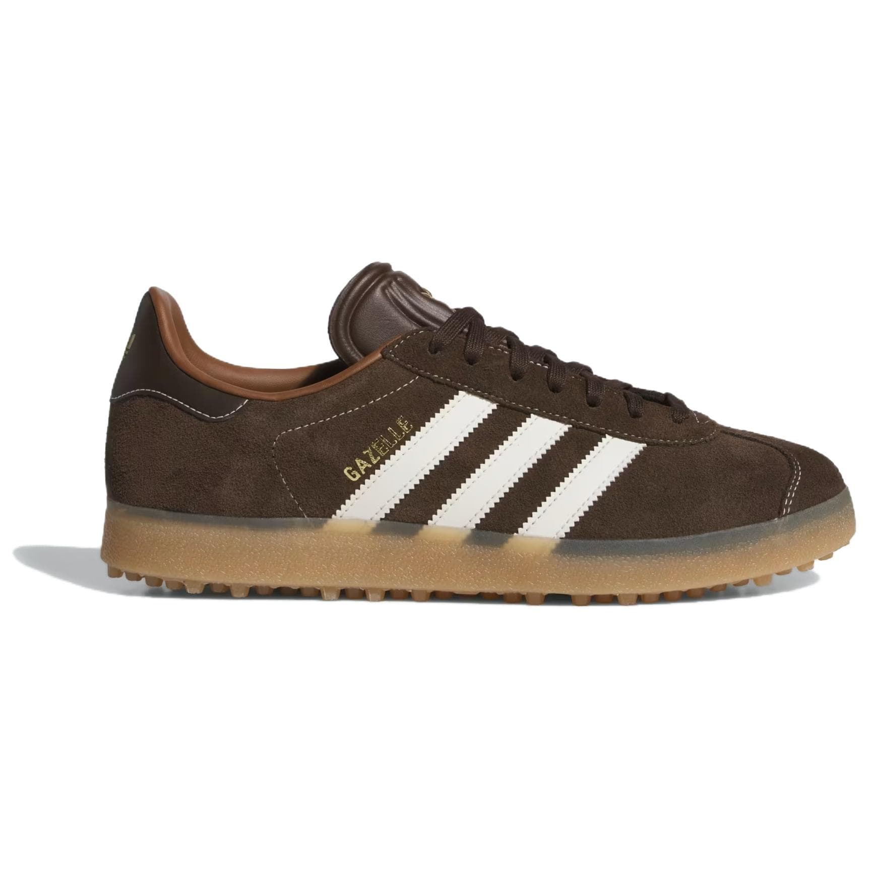 Gazelle Adidas Originals Spikeless Golf 'Dark Brown'