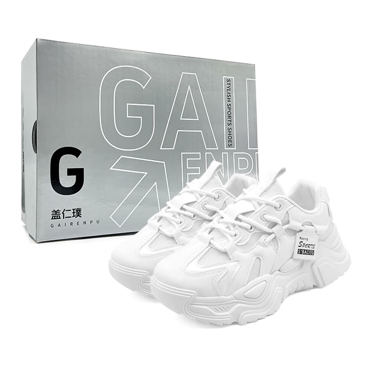 GAIRENPU Breathable Height Increasing Chunky White Box