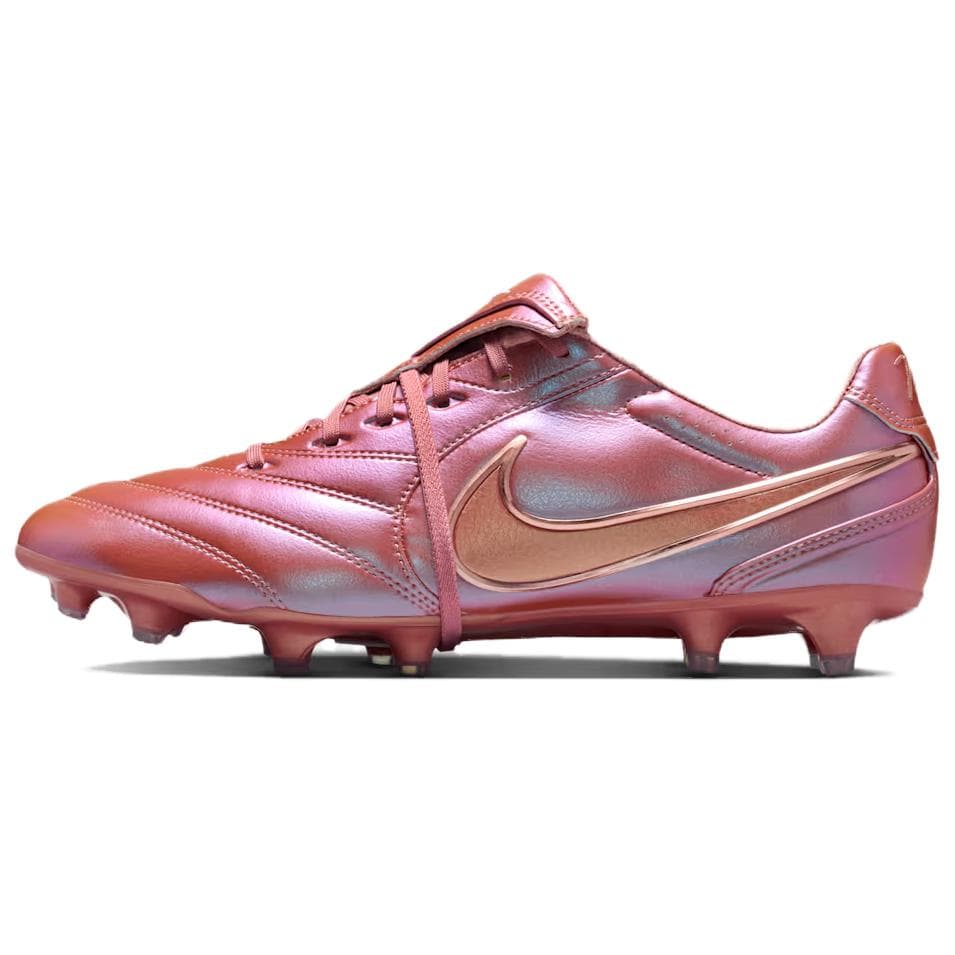 Nike Tiempo Ligera Soccer Metal Red Copper