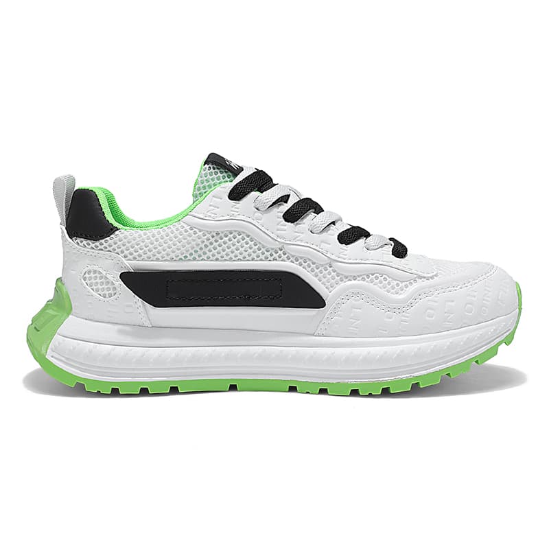 Binary Height Increasing Breathable Chunky White Green