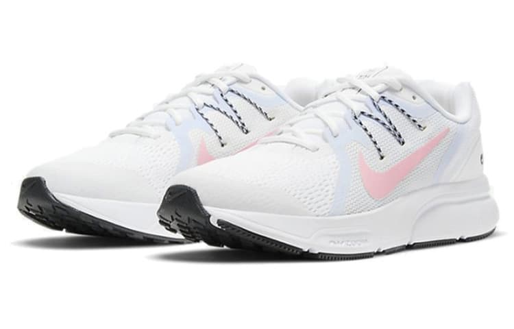 Nike Zoom Span 3 Mesh, Textile SlipResistant AbrasionResistant Lowtop White Pink