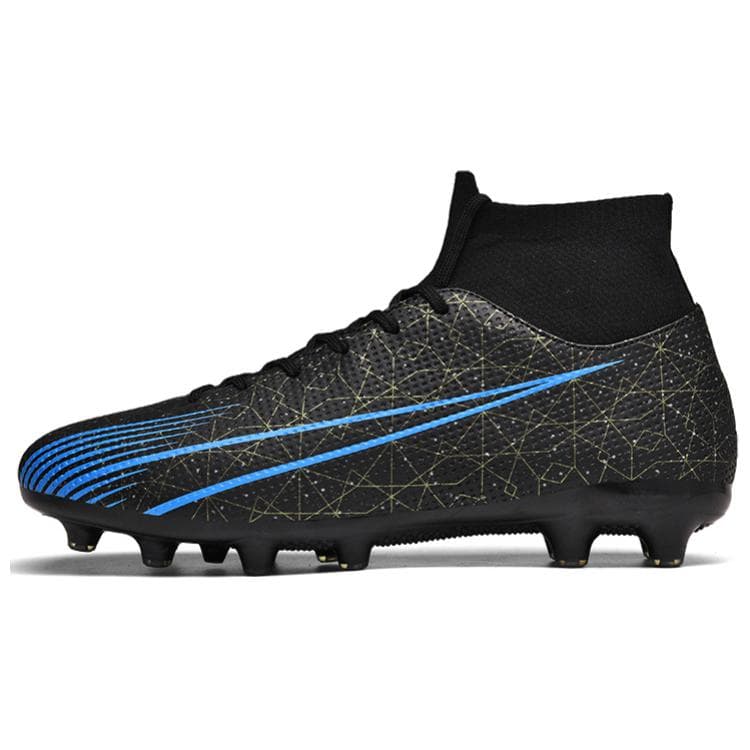 BIANSULONG FG Rubber Long Studs TF Rubber Broken Studs Soft Ground TPU Breathable BlackLong Stud
