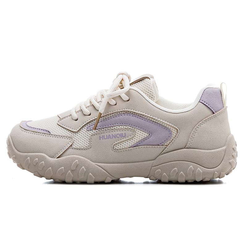 HUANQIU Breathable Beige Purple