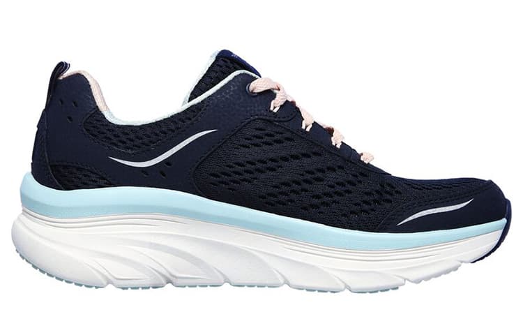 Skechers D'lux Walker Fabric Black Wide Fit