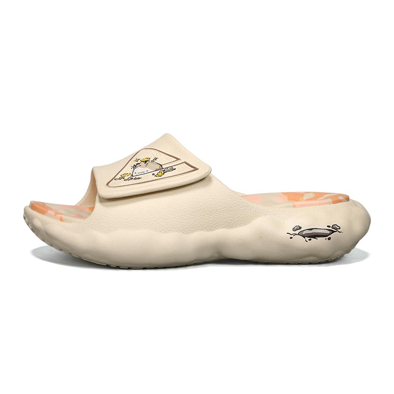 PEAK Taichi Cloud Slide Slippers Khaki Orange Khaki Orange