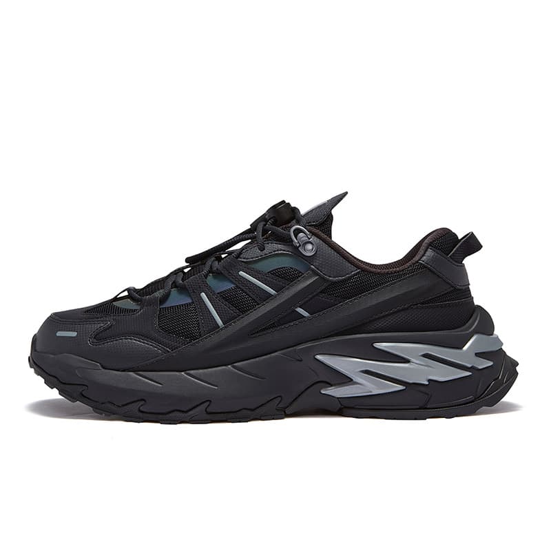 FILA FUSION COMET Xingji Synthetic Leather, Textile Black Blue