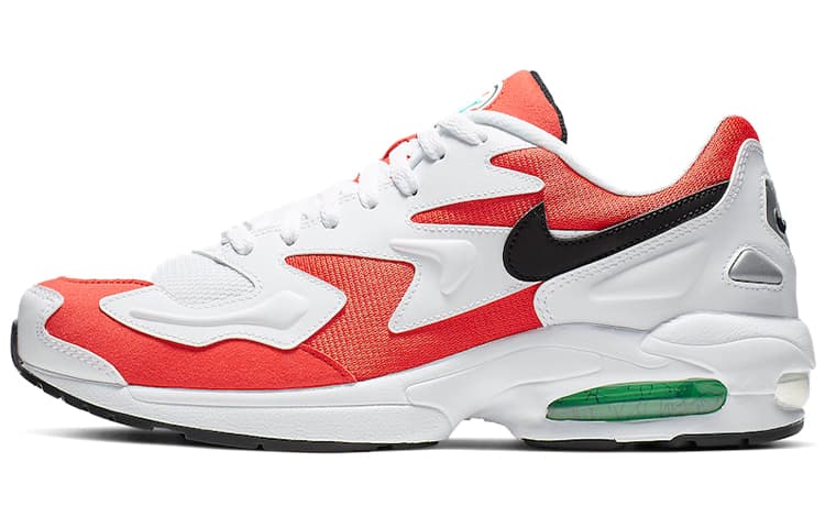 Nike Air Max 2 Light Habanero Red Mesh, Synthetic Red