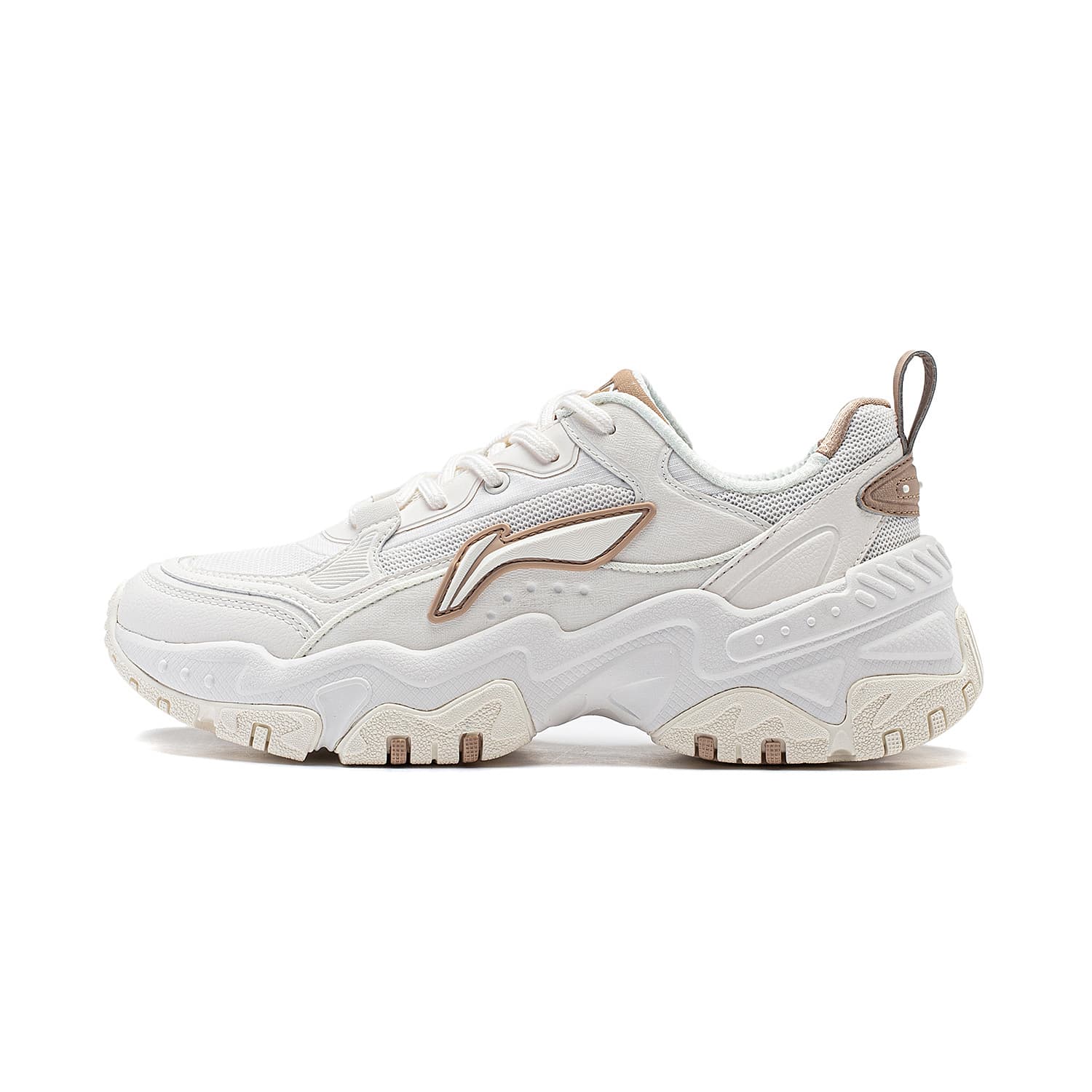 Li Ning Brown Sugar Synthetic Rebound White