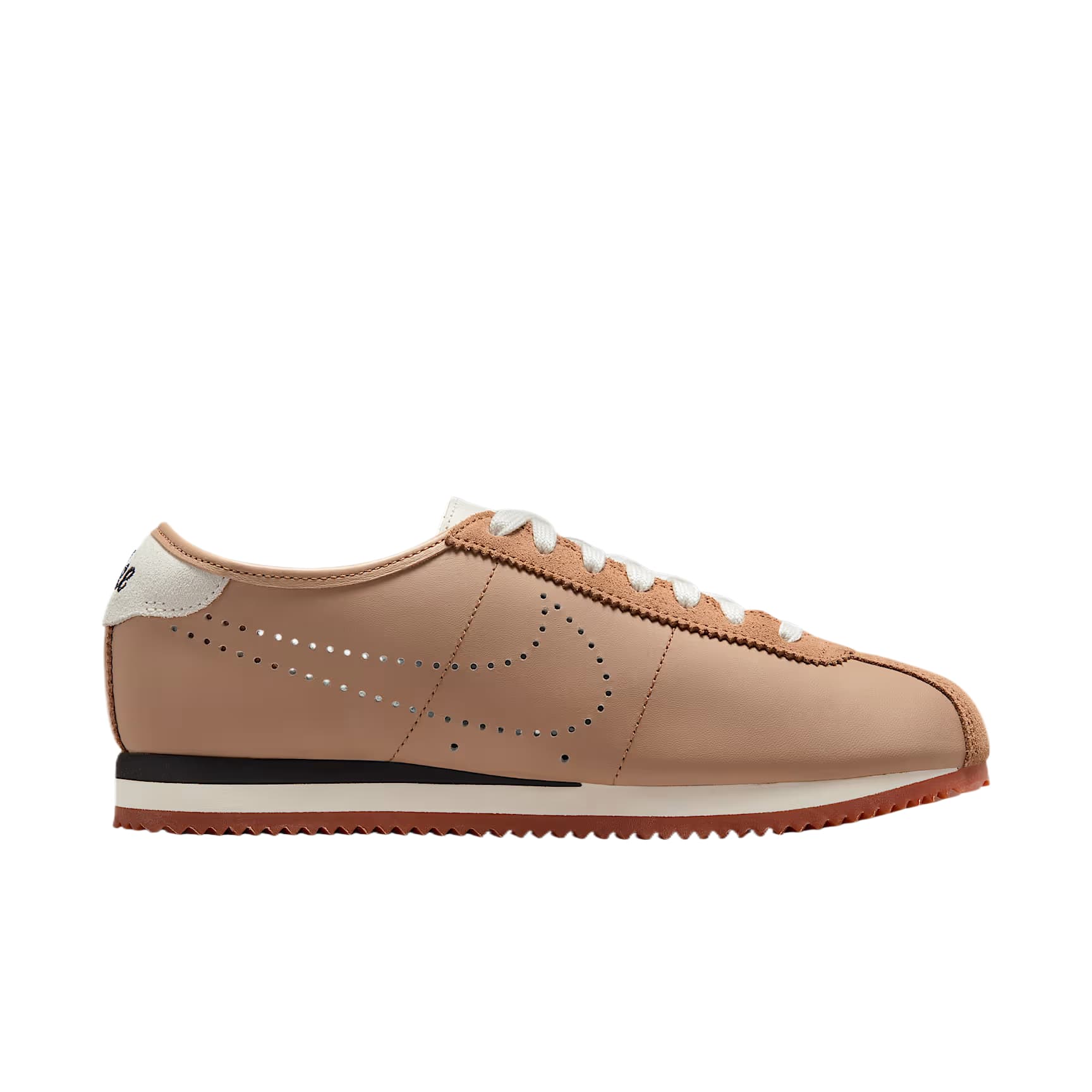 Nike Cortez Pale Shale Sail Perforated Swoosh
