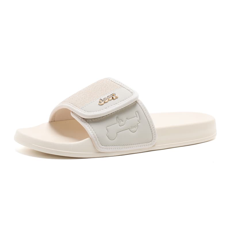 Jeep Slide Slippers Beige