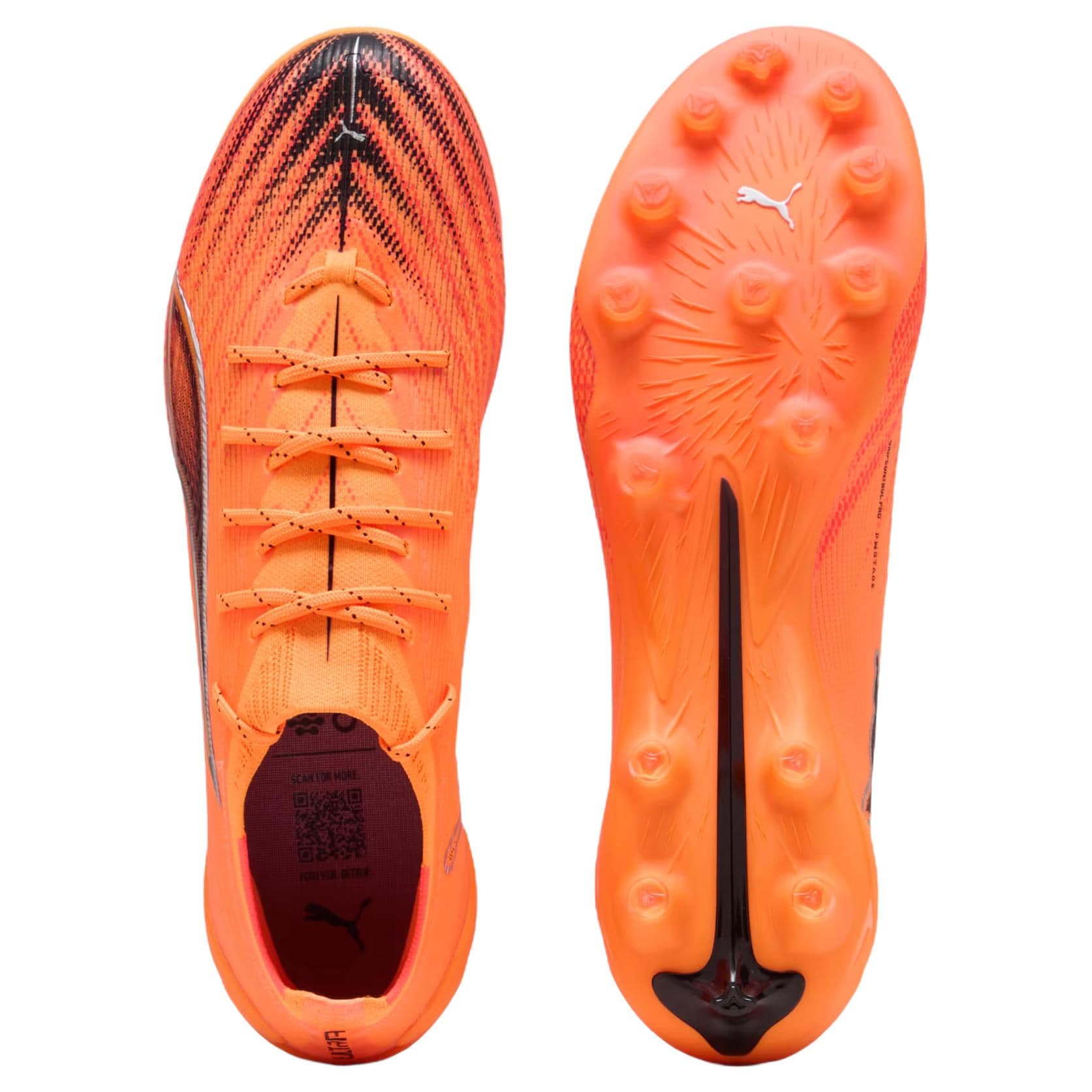 PUMA ULTRA 6 AG Artificial Ground Support Soccer Orange Black