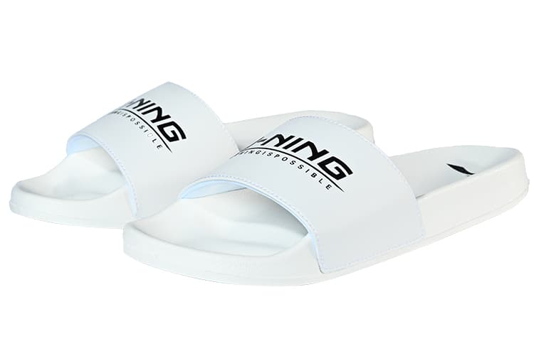 Li Ning Slide Slippers White