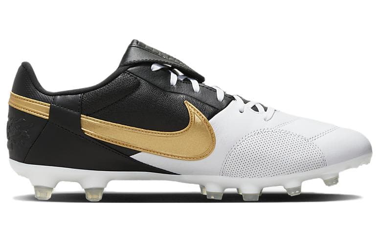 Nike Premier 3 FG Firm Ground Soccer Black White Gold
