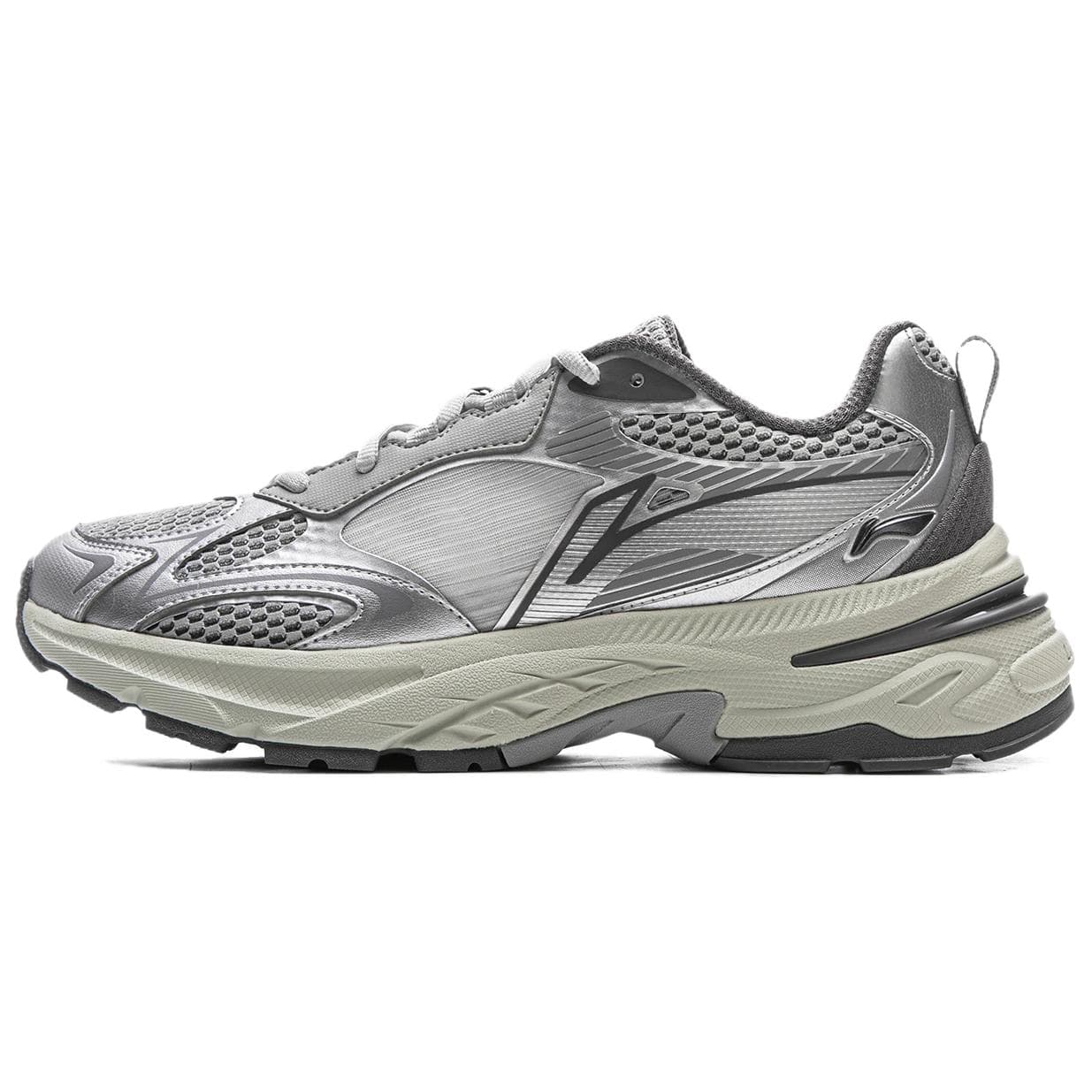 Li Ning Breathable Rebound Silver Gray