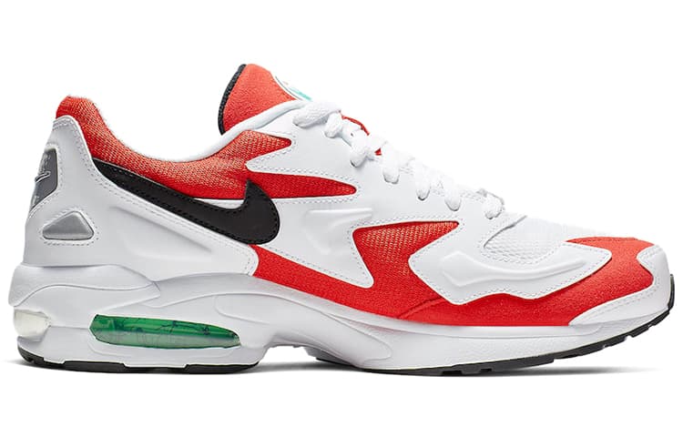 Nike Air Max 2 Light Habanero Red Mesh, Synthetic Red