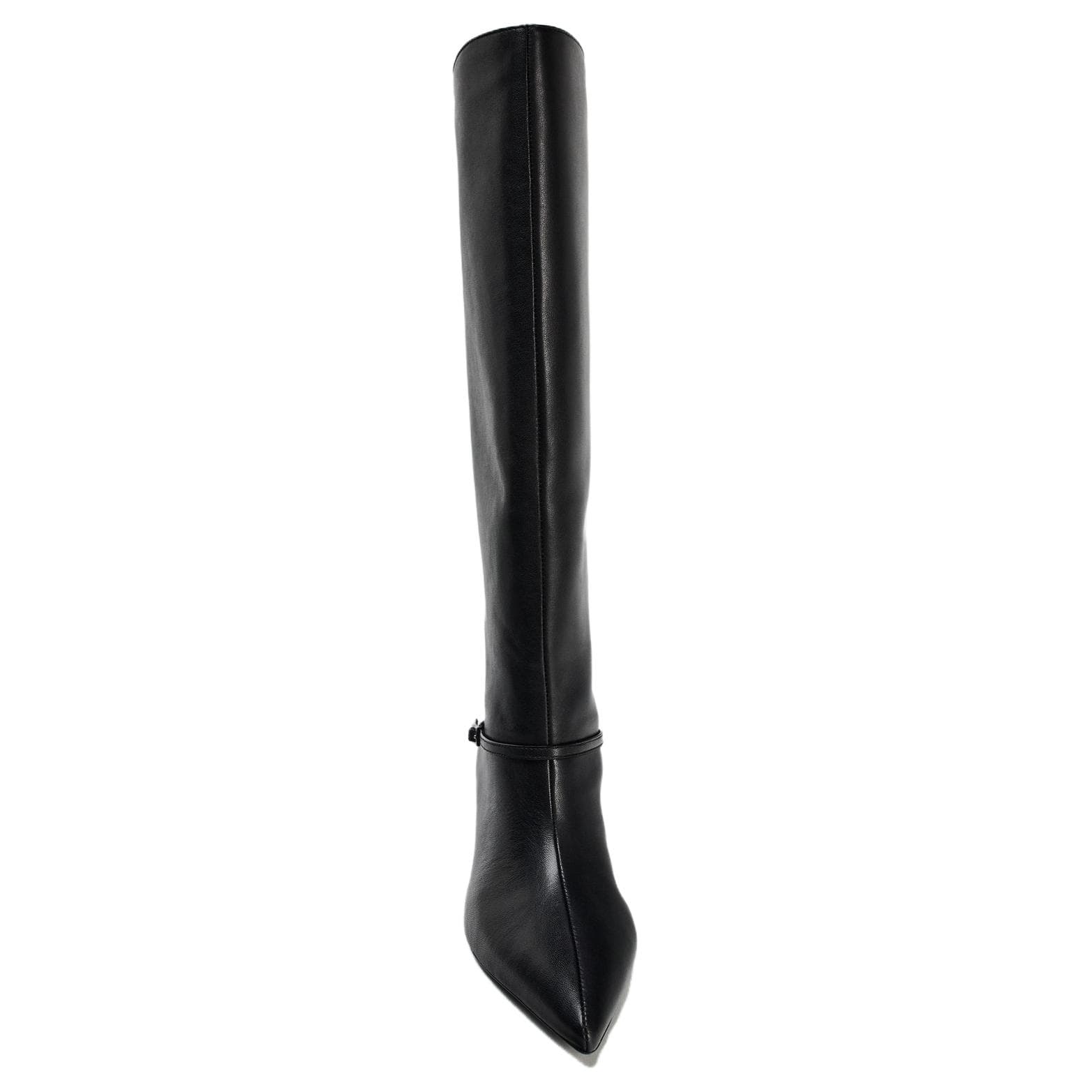 ZARA Cow Knee high 6.5cm Black