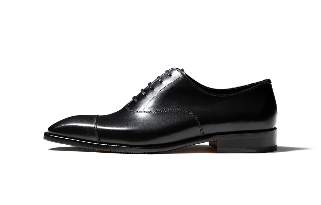 TRUFFAUT Genuine High End Oxford Grain Cow Dress Black