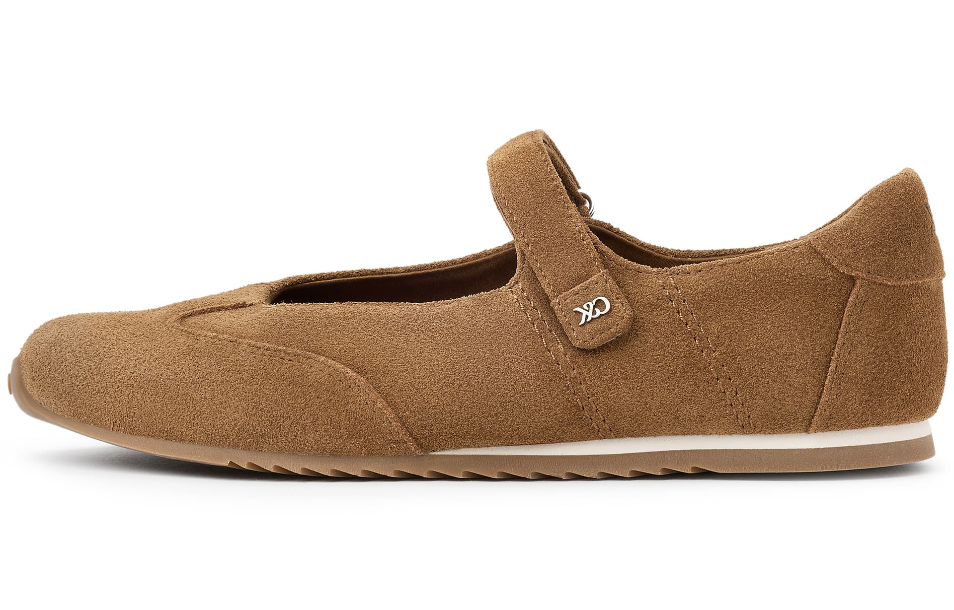 CHARLES&KEITH Small Ck Grain Cow Flat 1.1cm