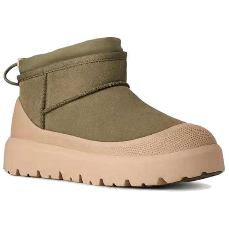 UGG Ultra Mini Weather Hybrid Fleece Lined, Comfortable Minimalist Style, Colorful Case Green