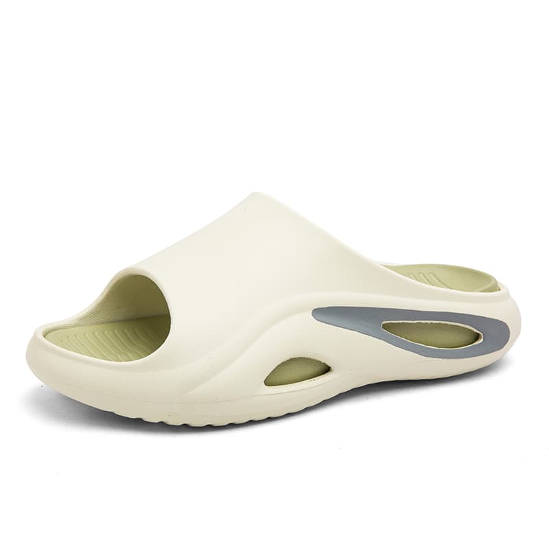 CariteSport EVA Quiet Odor Quick Dry Slide Slippers Matcha Green