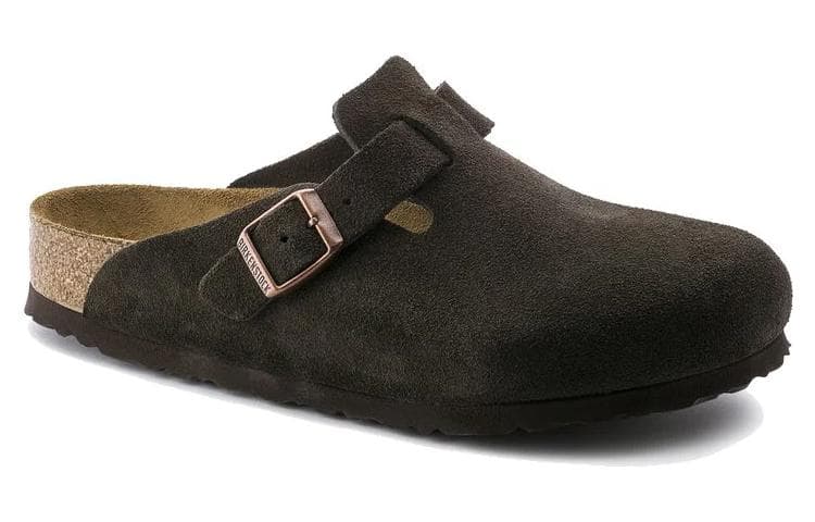 Birkenstock Boston Soft Footbed Birkenstock Dark Brown Regular Loose Fit