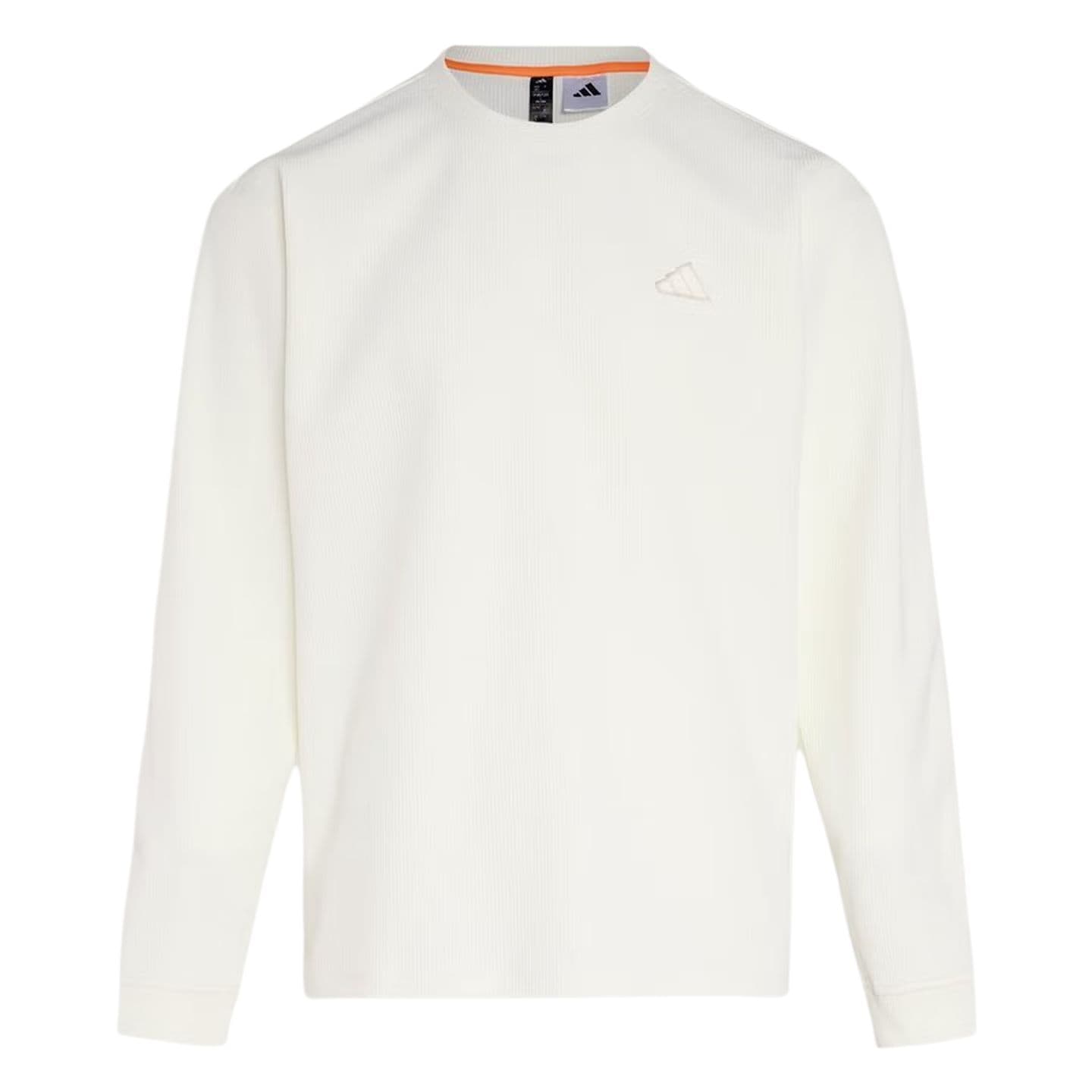 Adidas TShirts White Crew Neck Moderate Straight Fit