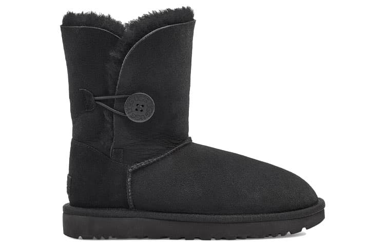 UGG Bailey Button II Button II Boot Thermal Winter FleeceLined, Everyday Crew Black