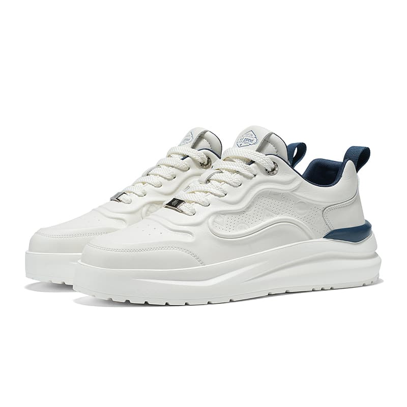 HLA Skate Lowtop White Blue Beige Green Beige Brown