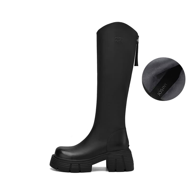 JOSINY Internet Famous Best Selling, Fleece Lined Thermal, Knight Vintage Versatile, Knee High