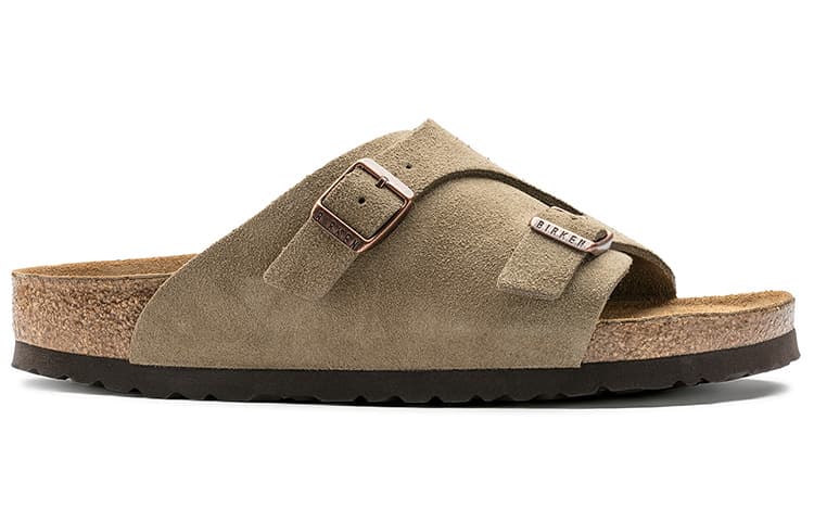 Birkenstock Zrich Series Cowhide Suede Beige Version