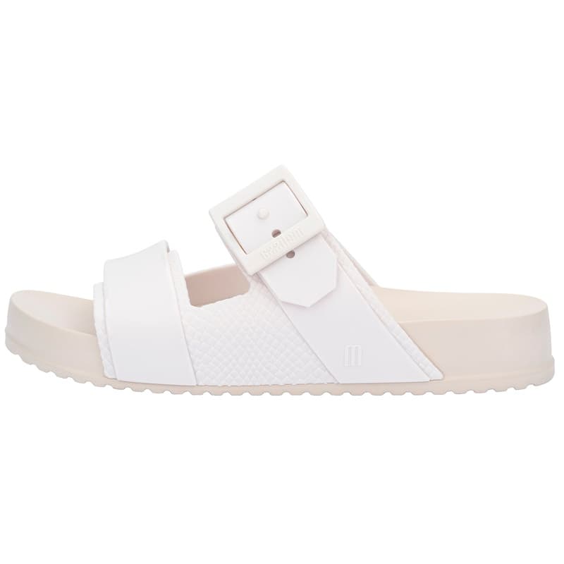 MELISSA Quiet Quiet Slide Slippers White
