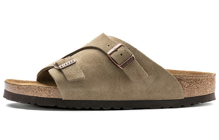 Birkenstock Zrich Series Cowhide Suede Beige Version 45
