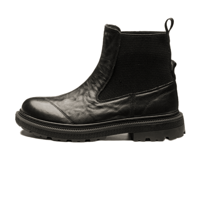 Brounvanm Grain Cow Short Chelsea 3cm Black