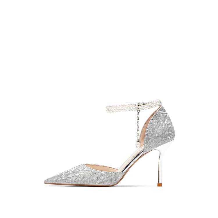 ANGEL BOY Slim Heel Moon Silver Moon Silver