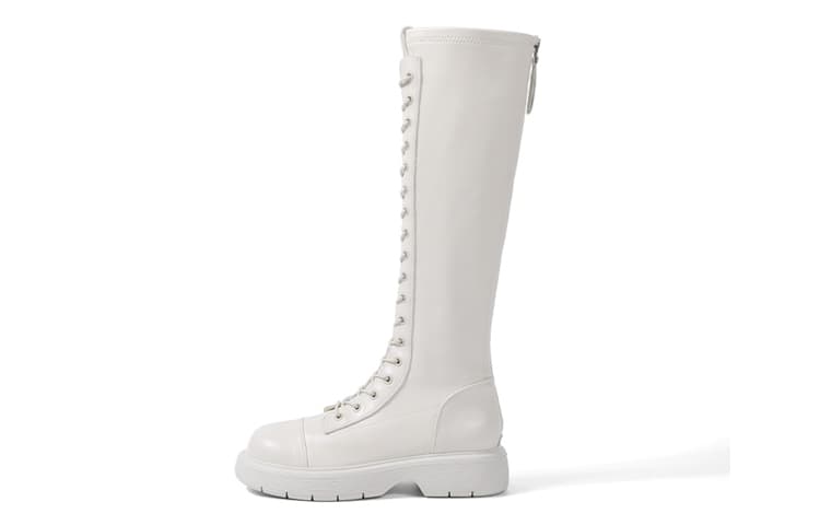 DAPHNE PU Knee high Black