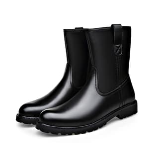 Beidouniao Cow Split Ankle Black