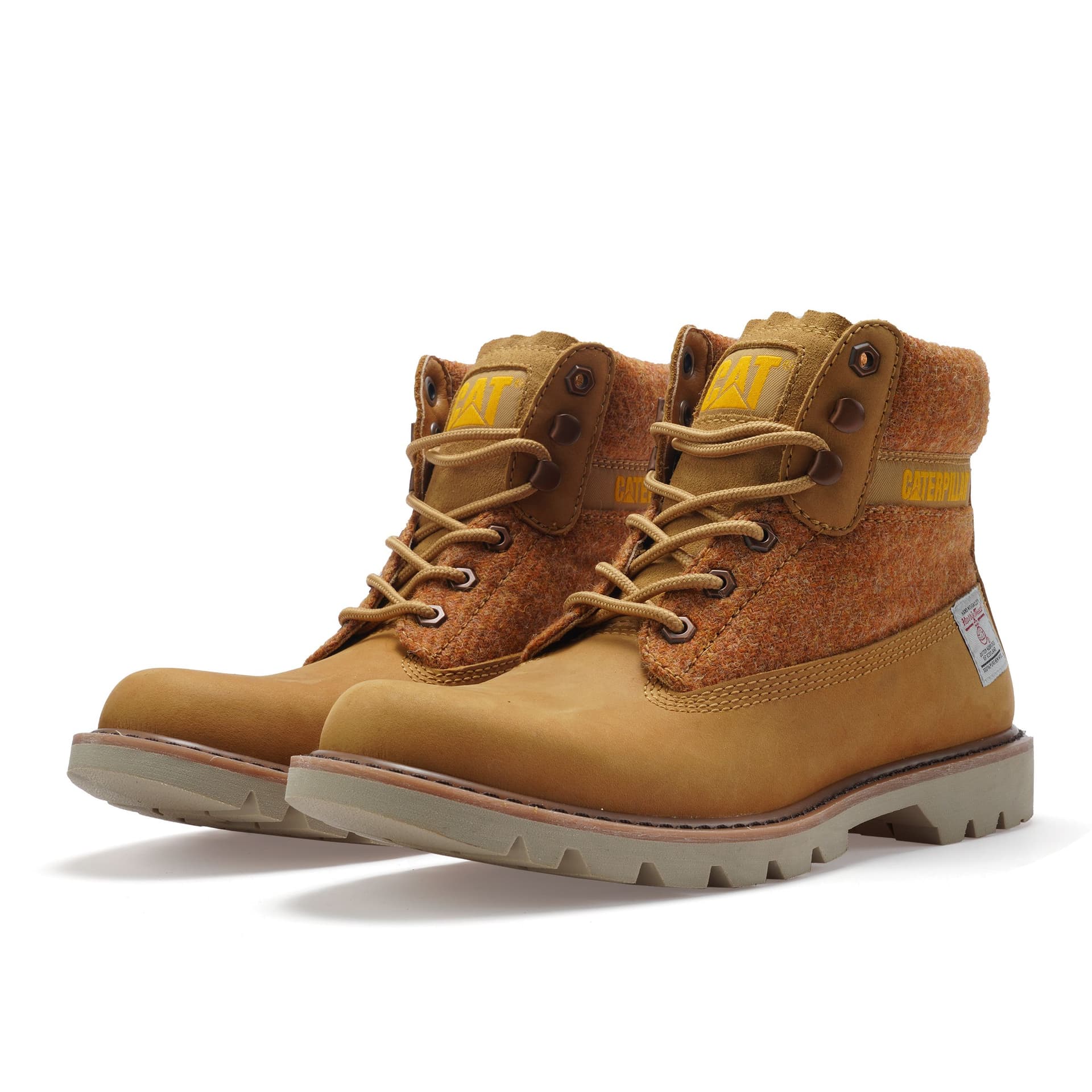 HarrisTweed x CAT Colorado Crew Outdoor Yellow
