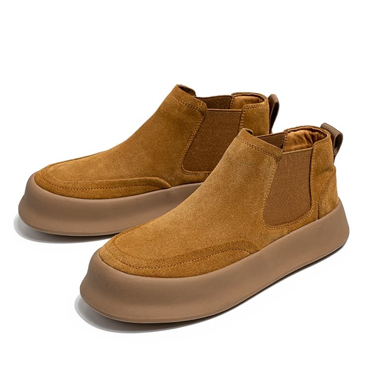 GZZ Cow Suede Ankle Length Chelsea