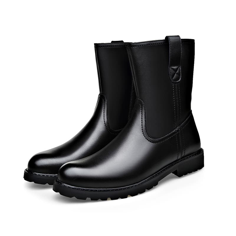 Beidouniao Cow Split Ankle Black