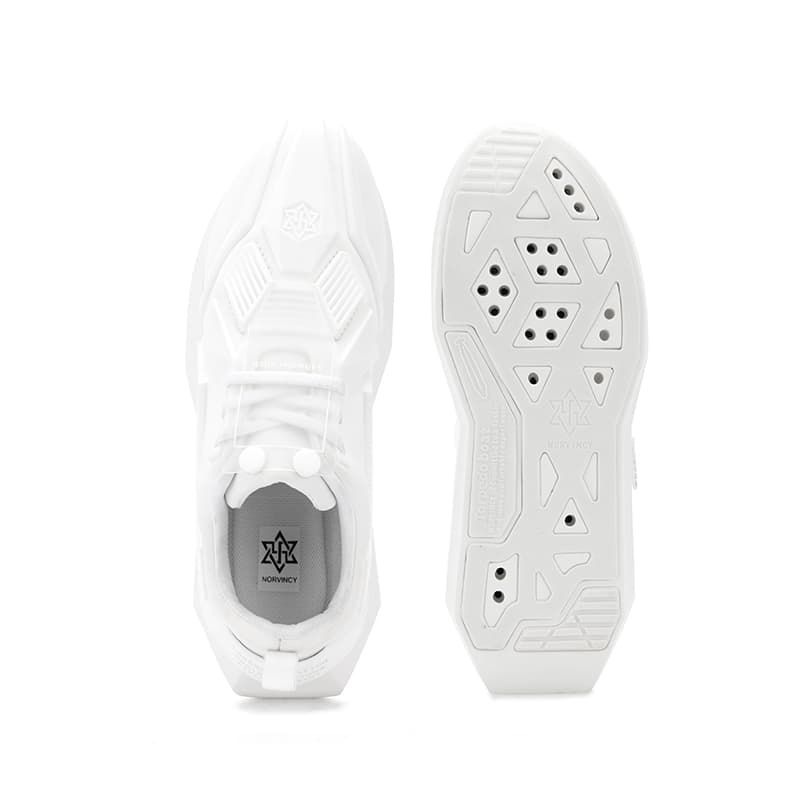 NORVINCY Commute White With Mechanical Feel, Lightweight