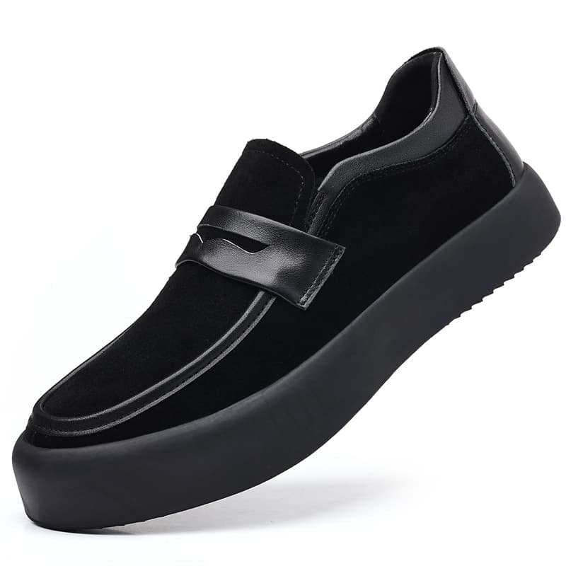 MINGYITU Cow Suede Black