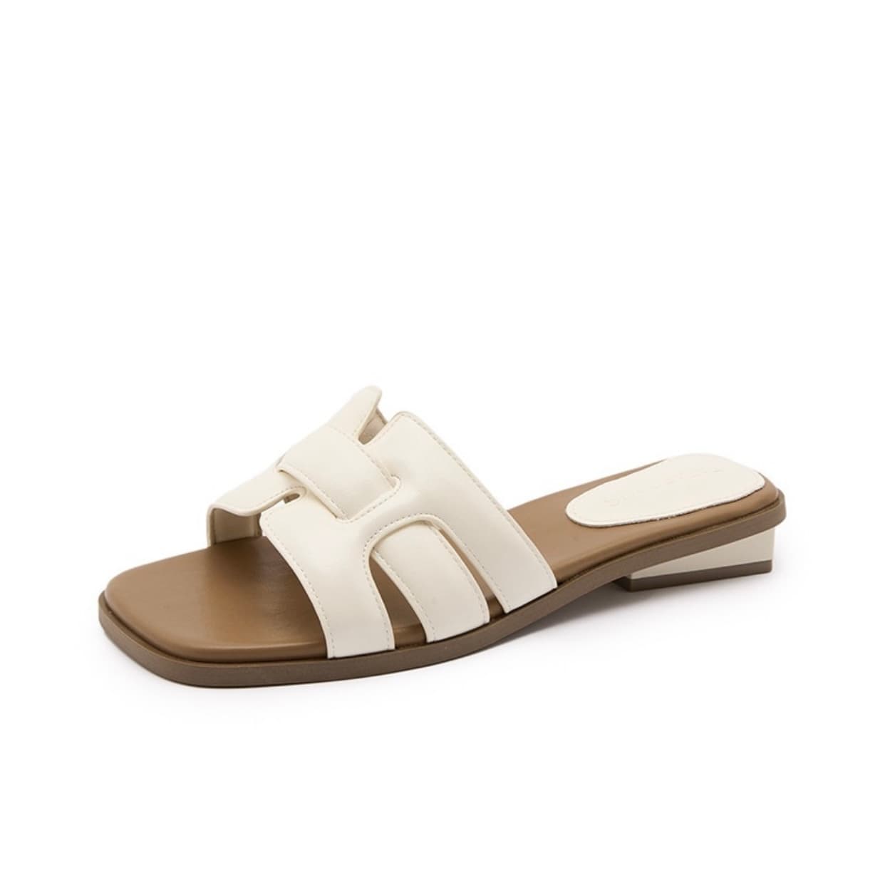 CHERRY&KALIKA Slide Slippers Ecru
