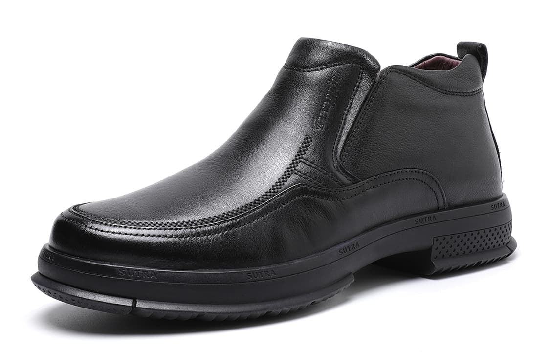 TRUMPPIPE Cow Fleece Lined Thermal, Classic Ankle Black Black